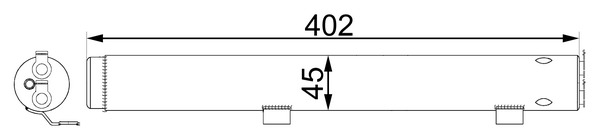 Trockner, Klimaanlage - AD285000S MAHLE - 2518350047, A2518350047, 1090MSD