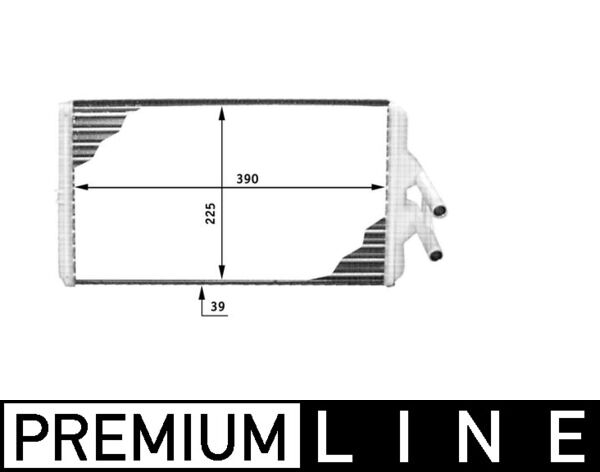 AH120000P, Wärmetauscher, Innenraumheizung, Klimaanlage verschiedene, MAHLE, 0028356801, 11003, 139530N, 31006187, 351312381, 54241, 72005, 812354, KME187, 0028355001, ME6187, 6418300461, 6418300061, A0028356801, A6418300461