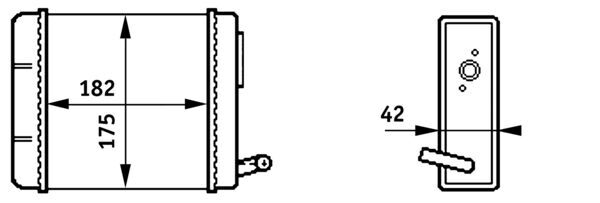 Wärmetauscher, Innenraumheizung - AH150000S MAHLE - 0000004431782, 0604.2018, 089110N