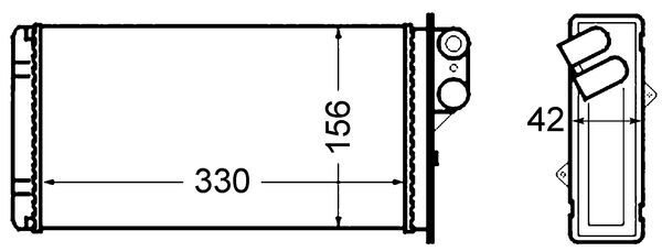 AH65000S, Wärmetauscher, Innenraumheizung, Klimaanlage verschiedene, MAHLE, 351308521, 399070N, 5001833355, 73372, 812128, RE6014