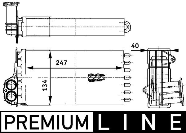 AH88000P, Heat Exchanger, interior heating, Air-conditioning various, MAHLE, 0608.3004, 169009N, 221B35, 350218264000, 351311341, 40006199, 53634, 6008, 6448G3, 71153, 721425, 812221, KPE199, V22-61-0006, 350218264002, 72941, 8FH351311-341, PE6199, 350218264003, 359000300880, BR264