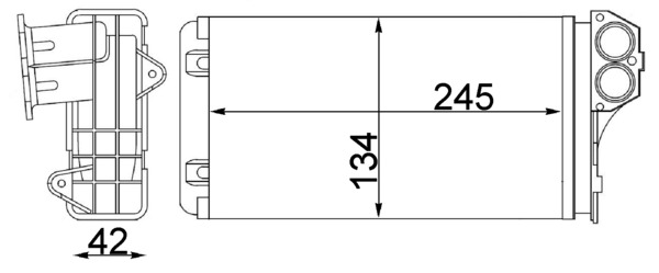 AH88000S, Wärmetauscher, Innenraumheizung, Klimaanlage verschiedene, MAHLE, 0608.3004, 2066905, 221B35, 319000, 350218264000, 351311344, 40006199, 6448G3, 72941, 812221, PE6199, 359000300880