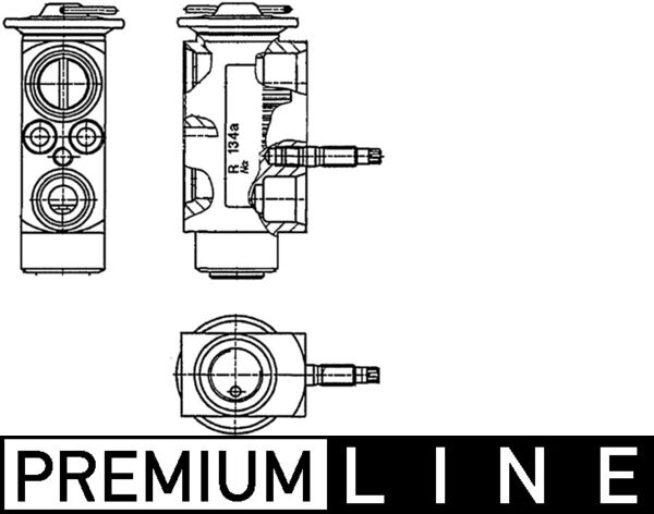 Expansion Valve, air conditioning - AVE60000P MAHLE - 06001238, 260207, 351234201