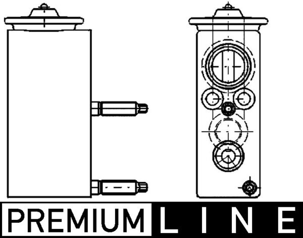 AVE67000P, Expanzní ventil, klimatizace, Klimatizace různé, Expanzní ventil klimatizace, MAHLE, 260531, 351234421, 6461N0, 840181N, CN1276, DVE21006, 8UW351234-421