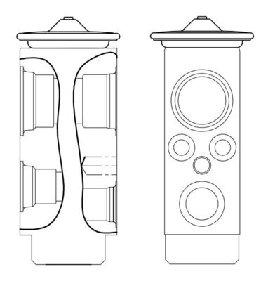 AVE9000S, Expanzní ventil, klimatizace, Klimatizace různé, Expanzní ventil klimatizace, MAHLE, 2218300584, 30001124, 351004-284, 60301124, DCE1055, MS1093, MS1124, V30-77-0020, A2218300584