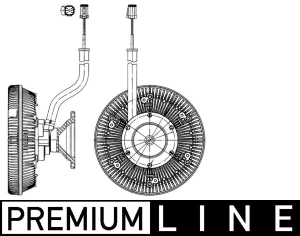 CFC217000P, Spojka, větrák chladiče, Chladič, Chladič, MAHLE, 108893, 2038957, 278027N, 376907171, 49141, AM-20005283-M, SCC074