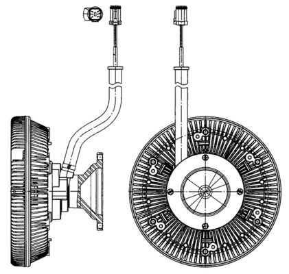 CFC218000P, Spojka, větrák chladiče, Chladič, Chladič, MAHLE, 20006916, 2273122, 278028N, 376907181, 49142, SCC075