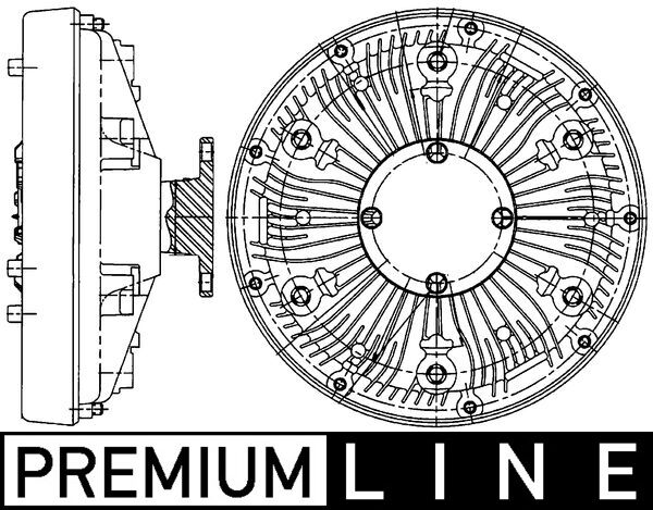 CFC222000P, Clutch, radiator fan, Cooler, MAHLE, 12142340026, 18987-1, 2100502004, 268059N, 376907231, 47850, 49043, 51066300082, 7063101, 86084, 97044, MNC114