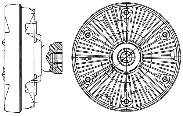 CFC224000P, Kupplung, Kühlerlüfter, Kühler, MAHLE, 18901-1, 2100502013, 376907281, 5010514015, 97045