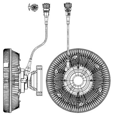 Clutch, radiator fan - CFC226000P MAHLE - 20005512, 20576186, 288031N