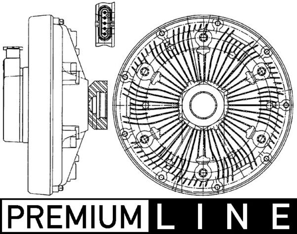 CFC229000P, Clutch, radiator fan, Cooler, MAHLE, 20005435, 376907401, 4353860M1