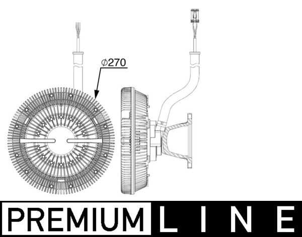 CFC243000P, Clutch, radiator fan, Cooler, MAHLE, 20007970, 2437784, 376912-191