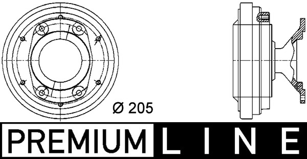 CFC34000P, Kupplung, Kühlerlüfter, Kühler, MAHLE, 0000500345819, 20008367, 376731291, 408240N, 7053103, IVC110, 500345817, 500345819