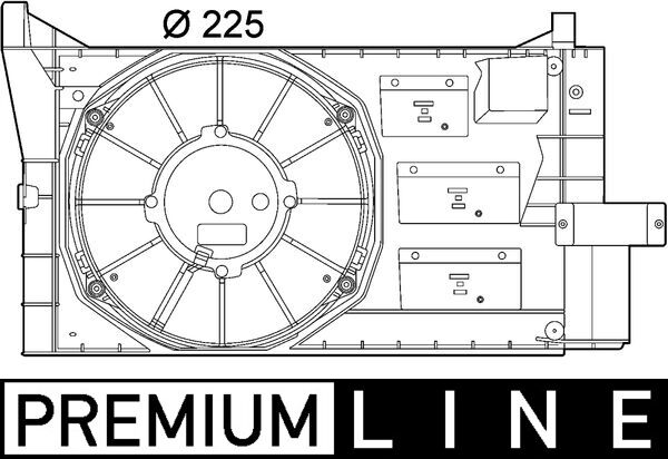 CFF154000P, Lüfter, Motorkühlung, Kühler, MAHLE, 05041029, 069422043010, 0720004520, 1209574, 309158, 351039631, 46519308, 696313, 85132, DER09050, EV816101, FT7563, GA201029, V24-01-1281, 309158/O, 5041.029, 69422043010, 8EW351039-631, LE520, MTC043AX