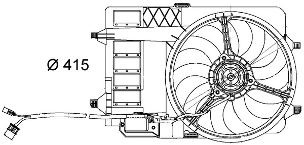 Fan, radiator - CFF29000S MAHLE - 0502.2011, 0502746, 058031N