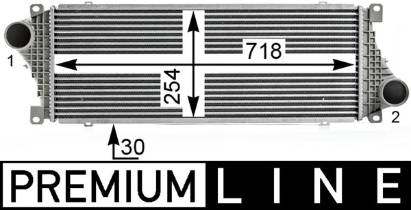 CI18000P, Ladeluftkühler, Kühler, MAHLE, 114305, 2D0145805, 2D0145805D, 30830, 351319205020, 376700-624, 7063005, 718114, 816890, 817M23A, 9015010701, MS4217, V30-60-1247, 376700621, MSA4217, 8ML376700-624, A9015010701