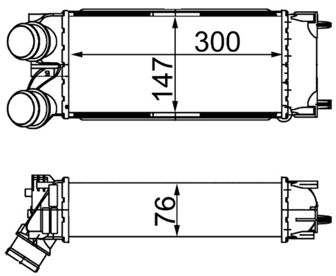 Ladeluftkühler - CI367000S MAHLE - 0384L4, 30190, 351319203520