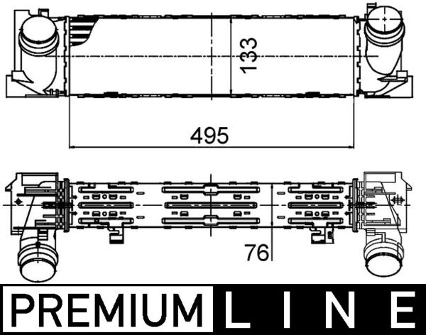 CI393000P, Ladeluftkühler, Kühler, MAHLE, 07023011, 107298, 17517600530, 30482, 344825, 351319200123, 376791751, 6004464, 704018, 805M30A, 818259, 96552, 7600530, 8ML376791-751