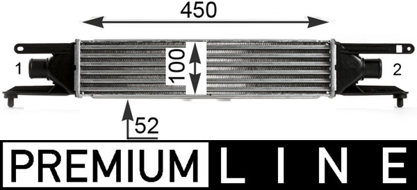 Ladeluftkühler - CI434000P MAHLE - 0704.3122, 087005N, 17004319