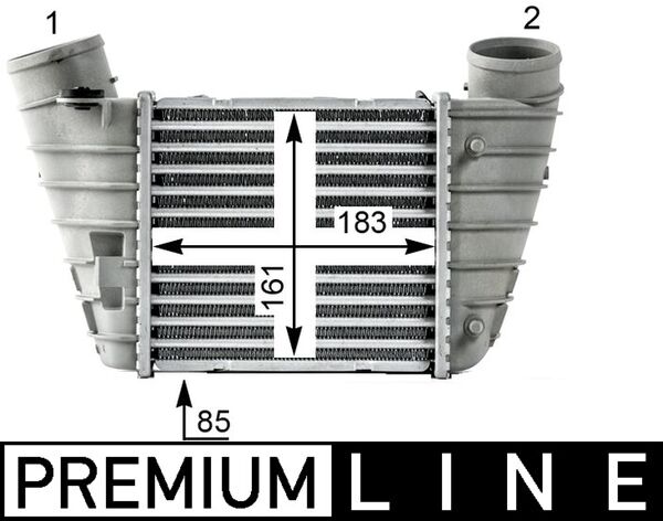 CI527000P, Ladeluftkühler, Kühler, MAHLE, 03004208, 104431, 376700061, 731010, 817488, 8L9145805C, 8L9145805H, 96746, AI4208, 8L9145805D, 8ML376700061, 8L9145805E, 8L9145805F, 8L9145805G