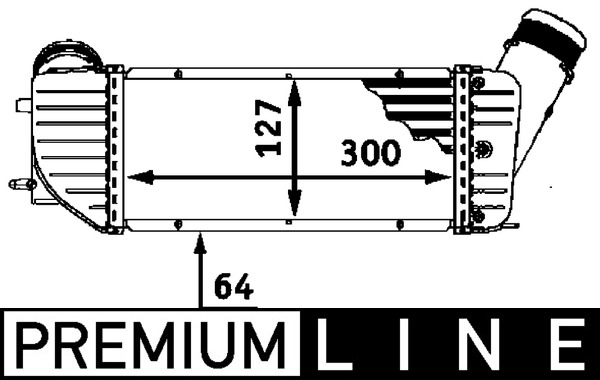 CI66000P, Chladič turba, Chladič, Chladič turbodmychadla, MAHLE, 0384.F6, 0384F6, 103003, 167003N, 30894, 351319202200, 376723371, 40004279, 706010, 807M10, 817920, 96790, PE4279, V22-60-0006, 351319202202, 807M10A, 96366353, PEA4279, 9636635380