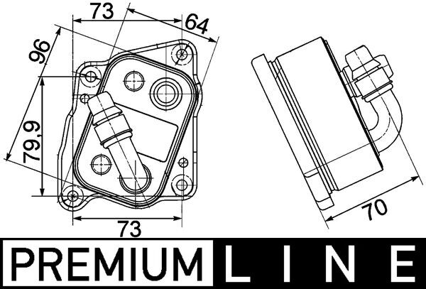 CLC107000P, Oil Cooler, engine oil, Cooler, MAHLE, 056033N, 08.18.004, 11427508967, 376755491, 51032, 590032, 90688, BW3412, V20-60-0031, 7508967, 8MO376755-491