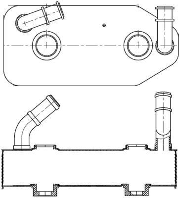 Ölkühler, Automatikgetriebe - CLC178000S MAHLE - 096409061D, 1000380001, 33151