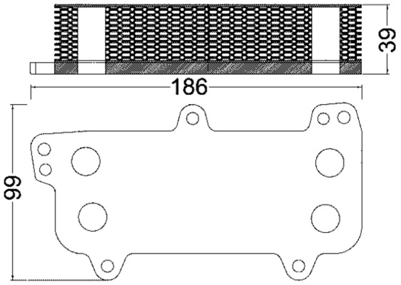 CLC187000S, Oil Cooler, engine oil, Cooler, MAHLE, 070117021D, 046017N, 07104016, 0718039, 101009, 113789, 31171, 376797031, 430M53, 58013707, 590013, 802020, 90684, V15-60-6017, VN3392, 8MO376797031, VW3392