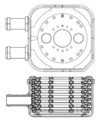 CLC3000S, Ölkühler, Motoröl, Kühler, MAHLE, 028117021, 028117021D, 046120N, 376701474, 58003148, 590004, 90652, 028117021C, 590016, 8MO376701-474, 028117021E, 28117021, 28117021C