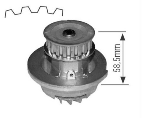 CP268000S, Vodní čerpadlo, chlazení motoru, Vodní čerpadlo, Pumpa vodní, MAHLE, 01257, 10441, 1163, 1334004, 251163, 376803-434, 506006, 65333, 81543, FWP1258, O105, P387, PA0091, PA358P, PA441, QCP2471, VKPC85202, WP1091, 1257, 1334023, 2511630, 376803431, WP1626, 1334070, 8MP376803-431, 90008971, 90076952, 90183273, 90325659, 90349241