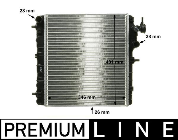 CR1116000P, Radiator, engine cooling, Cooler, MAHLE, 0128.3051, 054M09, 102124, 112013, 2531002000, 33028, 350213932000, 376768-491, 53257, 560350N, 67500A, 734255, 82002051, HN320R001, QER1936, V52-60-1002, 112013/A, 2531002100, 376754501, HN322R001, 2531005000, 8MK376768-491, HY2051, HYA2051, S2531002100