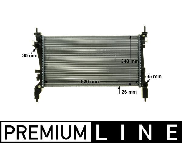 Radiator, engine cooling - CR1130000P MAHLE - 0104.3160, 060026N, 09002266