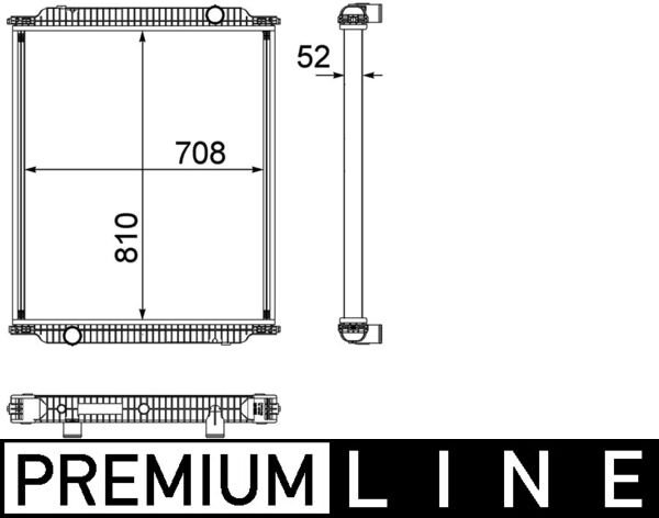 CR1153000P, Radiator, engine cooling, Cooler, MAHLE, 0237.3502, 260023N, 376755441, 67197, 81.06101.6527, MN2108N, 8106101.6514, 8MK376755-441