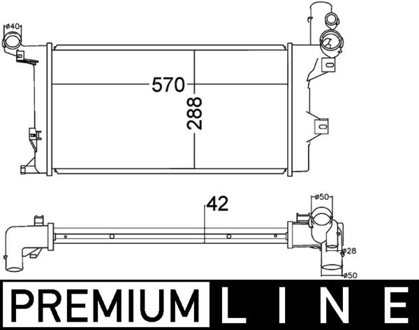 CR1218000P, Kühler, Motorkühlung, Kühler, MAHLE, 02063007, 118232, 132380N, 31-1741, 376758031, 404572, 53856, 67172, 71087, 732303, 9735000903, ME2204, 8MK376758-031, 97023, A9735000903