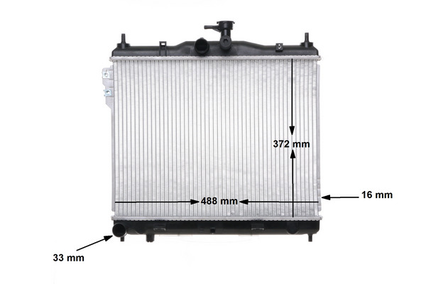 CR1277000S, Kühler, Motorkühlung, Kühler, MAHLE, 054M16, 103669, 112047, 253101C100, 346150, 350213935000, 376762004, 510028N, 53361, 67495, 734912, 82002101, HY2101, 253101C106, 350213192200, HYA2101, 350213935003, AL700M3050