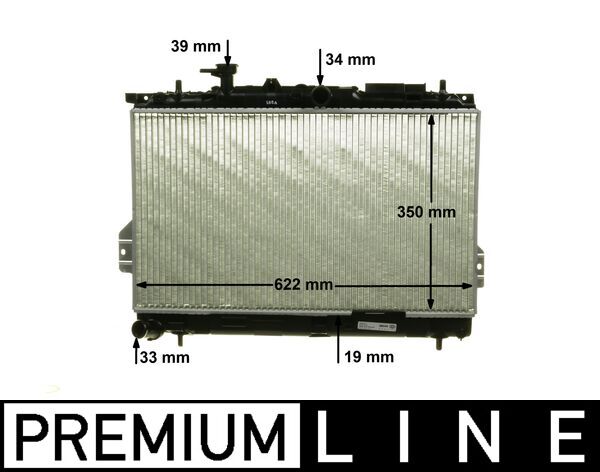 CR1292000P, Radiator, engine cooling, Cooler, MAHLE, 0128.3080, 104066, 112036, 2531017000, 350213110400, 376762281, 53362, 560001N, 67481, 734781, 82002097, HY2097, JR5056J, M0540620, 112036/A, 2531017001, 350213038003, 8MK376762-281, 2531017002, 350213110402, BM1104