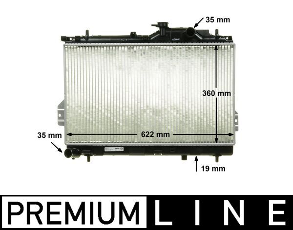 Radiator, engine cooling - CR1294000P MAHLE - 0128.3079, 054M17, 103703