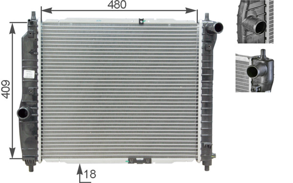 CR1309000S, Radiator, engine cooling, Cooler, MAHLE, 0131.3017, 056M10, 103648, 107023, 350213891000, 354800, 376762641, 43025, 510068N, 53637, 61636, 706-0021, 735157, 81002066, 96443475, DRM15003, DW2066, JR5113J, QER2130, 107023/A, 1313017, 350213028003, 8MK376762-641, 96533475, DWA2066, 96536523, 96816481, P96533475, P96536523, P96816481