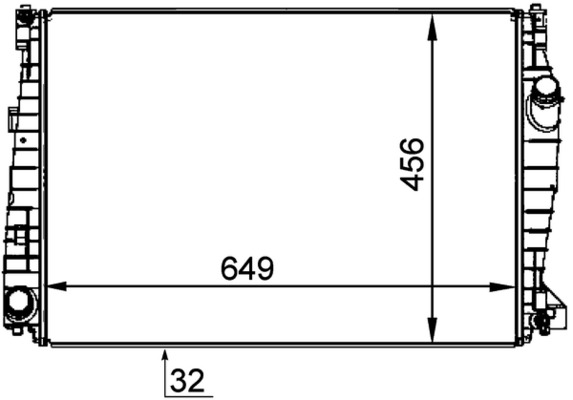 CR1357000P, Kühler, Motorkühlung, Kühler, MAHLE, 0071740292, 010003N, 01002101, 01133018, 10-100-01248, 103715, 109372, 22102, 350213128900, 376764331, 50510146, 53114, 60012101, 60061, 735021, AA090R001, AL2101, JR4247J, KAL101, M0000190, QER2377, 010005N, 1002101, 109372/A, 1133018, 350213128902, 53487, 60694769, 8MK376764331, 960944