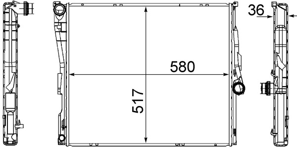 CR1393000S, Kühler, Motorkühlung, Kühler, MAHLE, 005M15, 01023137, 050006N, 06002288, 104098, 104099, 104501, 17113400013, 31-3585, 350213163600, 354500, 376764771, 53956, 60062289, 60803A, 701563, BW2288, DRM05090, 050036N, 06002289, 17113403551, 359000392850, 735037, 8MK376764-771, BW2289, BWA2288, RA0050750, 050037N, 06002290, 17113404397