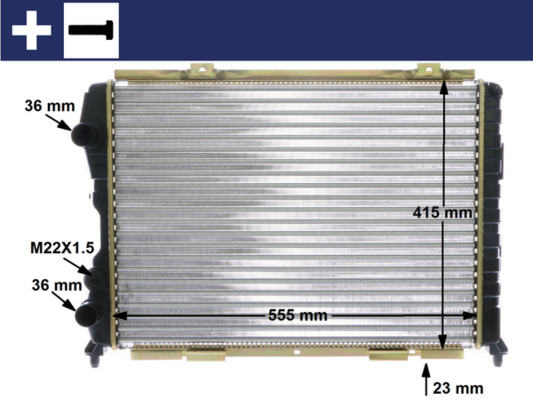 CR1408000S, Radiator, engine cooling, Cooler, MAHLE, 0000060585534, 01002056, 010280N, 100029, 101016, 101016/A, 22995, 376766001, 58083, 60033, 731283, AL2056, QER1891, 0000071737158, 0060628578, 01002089, 011070N, 109320, 109320/A, 58180, 60045, 8MK376766001, AL2089, QER1894, 0060585534, 0060661889, 698534, ALA2056, 0060690407, ALA2089