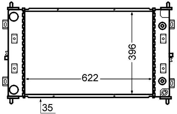 CR1425000S, Chladič, chlazení motoru, Chladič, Chladič motoru, MAHLE, 0118.3008, 04596400AA, 07002034, 100138, 105011, 376766501, 50232, 60981A, 731579, CR2034, 04596401AA, 376766511, CRA2034, 04741110, 8MK376766-501, 4741108, 8MK376766-511, 4741110, 4596400AA, 4596401AA, K04596400AA, K04596401AA