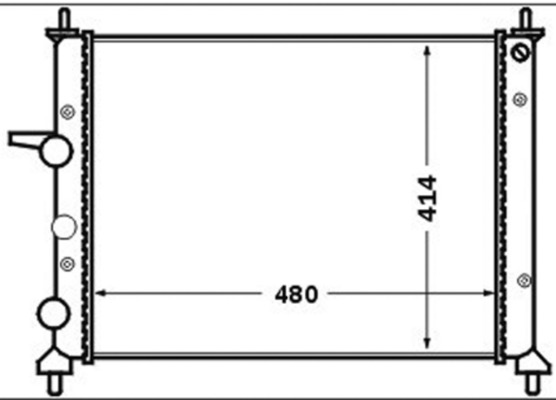 CR1442000S, Chladič, chlazení motoru, Chladič, Chladič motoru, MAHLE, 0000046514942, 081330N, 232557, 350213164000, 376767591, 53227, 61786, DRM091-50, FT2182, RA0110960, 0000046529669, 350213895000, 53607, 732557, 8MK376767-591, FT2201, 0000046537992, FTA2182, 46514942, FTA2201, 46529669, 46537992, 71736182