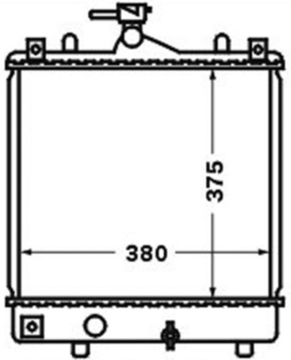 Kühler, Motorkühlung - CR1495000S MAHLE - 020M52, 09208632, 1300220