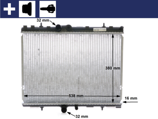 CR1501000S, Kühler, Motorkühlung, Kühler, MAHLE, 021M48, 103588, 1330, 160013N, 350213877000, 376771391, 40002241, 58312, 63689A, 726-0011, 732896, PE2218, 1330.E0, 350213879000, 63693, 8MK376771-391, PE2241, PEA2218, 1330G8, 350213191800, 350213879003, 96370433, PEA2241