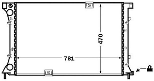 Kühler, Motorkühlung - CR1505000S MAHLE - 0109.3102, 023M83, 103351