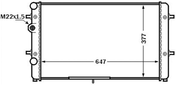 CR1512000S, Kühler, Motorkühlung, Kühler, MAHLE, 041980N, 350213105200, 376772501, 58002179, 67302, 6K0121253AE, 732709, VW2179, VWA2179