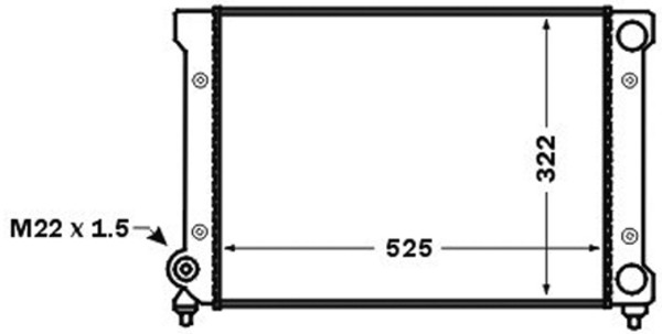 CR1532000S, Kühler, Motorkühlung, Kühler, MAHLE, 0110.3035, 103445, 131007, 350213647003, 353121253AB, 376773721, 539501, 58002071, 651741, 734415, 737-0019, DRM32024, RA0300350, VN2071, 1103035, 350213189600, 353121253AC, 58002111, 697467, 883870, 8MK376773721, VNA2071, 353121253AL, 960533, VW2071, VW2111, VWA2071