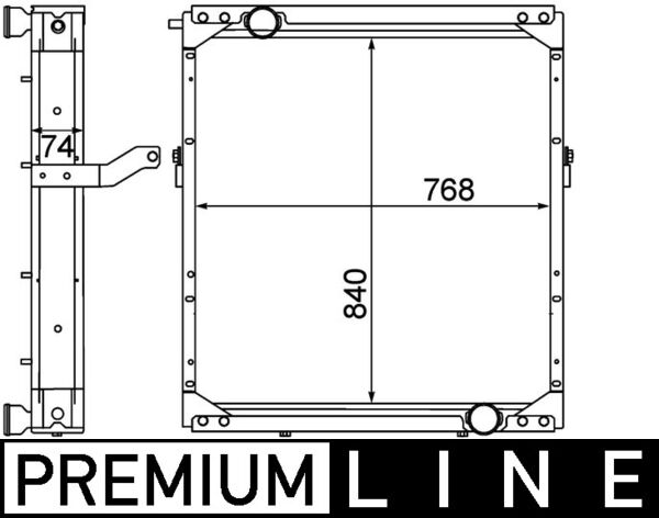 CR1553000P, Radiator, engine cooling, Cooler, MAHLE, 0237.3505, 102394, 115200, 260018N, 376774501, 404864, 81.06101.6410, D7UN002TT, MN2121, WG2182740, 81.06101.6485