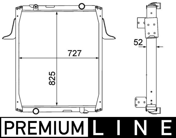 Chladič, chlazení motoru - CR1555000P MAHLE - 0209.3010, 376774681, 390012N